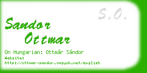 sandor ottmar business card